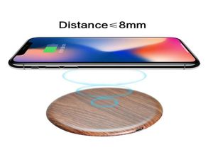 Bamboo Wood Wireless Charger Pad 10W Qi Fast Charging Pads для iPhone 8 XS Max XR 11 Pro S9 Plus Seat5170872