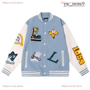 Louies Vuttion Designer Men Jacket Baseball Poat niform Fashion Warm Louies Jacket Sport
