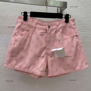 Krótkie spodnie marki Designer Pants Dżinsy Spring Women Women talia dżinsowe spodnie mody logo spodnie swobodne krótkie 24 kwietnia 24 kwietnia