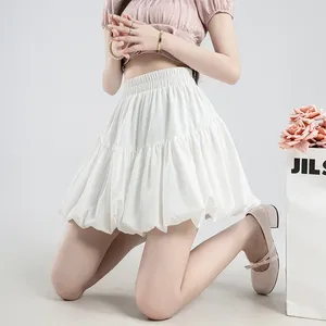 Skirts Ballet Style Lace Skirt Cake Big Size Fat Girl Puffy Wide Leg A-line Irregular