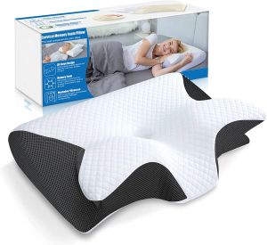 Travesseiro travesseiro de espuma de memória cervical travesseiro de travesseiro para pescoço e dor no ombro Ortopédico Sleep Neck Contour Pillow para dormir lateral