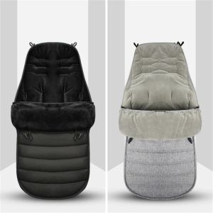 Bags Winter thickened sleeping bag warm baby sleeping bag envelope newborn windproof waterproof stroller foot cover stroller accessor