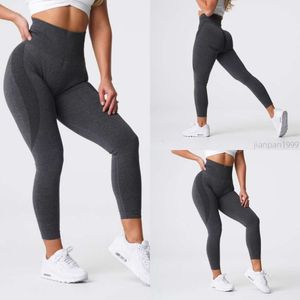 Strój joga joga strój NVGTN Speckled płynne lycra spandex legginsy kobiety miękkie rajstopy rajstopy fitness spodnie z noszenie na siłowni wysokie talie