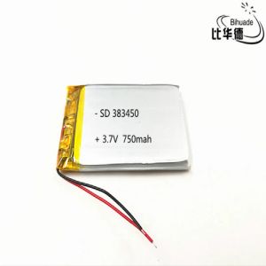 Accessories Free shipping 10pcs/lot 383450 3.7V 750 mah Lithium polymer battery With Protection Board For GPS