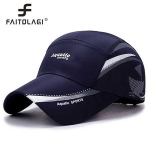Zapniki kulkowe Faitalagi Outdoor Golf Fishats dla mężczyzn Szybkie suche wodoodporne ciężarówki kapelusz baseballowy Regulowany sport Summer Sun Hats J240425