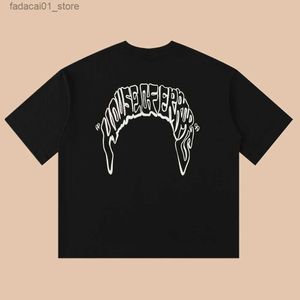 Herr t-shirts groda drivhus av fel streetwear mode tryckt mönster lösa överdimensionerade kläder bomullstoppar t-shirt tees för män unisexq240425