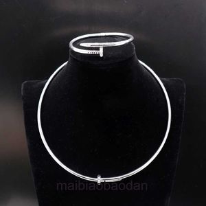 COTRE High -End -Schmuck Halsketten für Frauen klassisches Nagelkragen Armband Verzierung Diamant frei beliebtes heißes Original 1: 1 mit echtem Logo und Schachtel