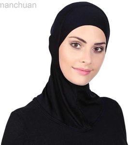 Hijabs kobiety muzułmańskie podkoszulek głowa muzułmańska head chusta wewnętrzna hiżab czapki islamskie podsekcja ninja hijab scarf czapka czapka bonnet D240425