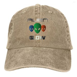 Ball Caps Alien Glow Baseball Cap Men Hats Hats Women Visor Protection Snapback UFO