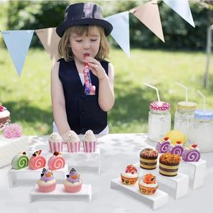 Mücevher Torbaları Kolye Organizatörleri Akrilik Ekran Stand Anime figürleri için Set Cupcakes Riser Rack Organizatör Tatlıları Jewels 3