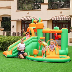 Größte aufblasbare Schloss Bounce House mit Slide Ball Pit Playhouse Indoor Spring Jumper Toy Fun Outdoor Jumper Kids Party Entertainment Bouncer Slide Combo Yard