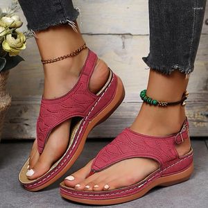 Scarpe eleganti Lucyever Plus size clip zeppe di punta sandali donne 2024 non slittata sola spiaggia sandles woman sandalo