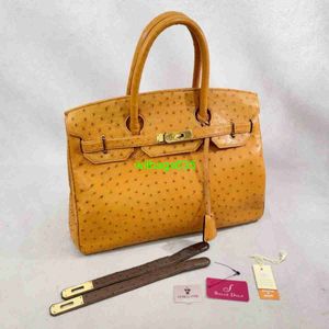 Bk 25/30 Handbags Ostich Leather Totes Trusted Luxury Bags Zai Zai Medieval Reflow Yellow Ostrich Leather Replaceable Belt Platinum Bag have logo HBO17Q