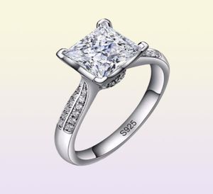 Yhamni 100 Solid 925 Rings de prata jóias finas BIG SONA SONA CZ Diamond Noivage Rings for Women Tamanho do anel 4 5 6 7 8 9 10 9093278