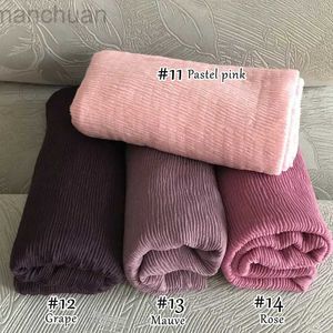 0I37 Hijabs Cotton Rayon Hijabs Scarf Solid Headscarf Wraps Big Size Plain Long Shawls Muslim Women Hijab Islamic Turban Headbands Foulard d240425