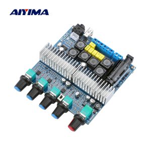 Усилитель Aiyima модернизированный Audio Poard усилителя Subwoofer Aiyima 2.1 Hifi Amplificador USB DAC Bluetooth 5.0 усилители мощности 2x50W+100 Вт