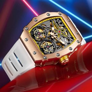 Mechanical Watch ONOLA Rudder Flywheel Hollow Out Fully Automatic Mechanical Men's Watch