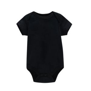 Einszene Grundstil Neugeborenes Kleinkind Kleiner Strampler Kurzarm rot schwarz weiß weiße Farbbodysuit Jungen und Mädchen Kleidung Creeper