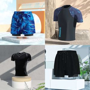 Trunks de natação masculinos de roupas de banho soltas soltas de canto de banho de traje de praia de traje de praia rápida