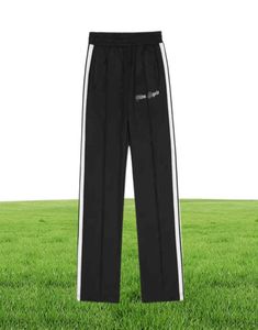 Palm 2022 Street Fashion Angel Letters Podstawowe czarno -białe paski Stripe Casual Pants Mężczyźni Women039s BF High Street Sweatpants Mężczyźni An7500744