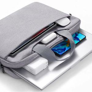 Torba laptopa 14 15 -calowa wodoodporna obudowa z rękawem laptopa z paskami ramię