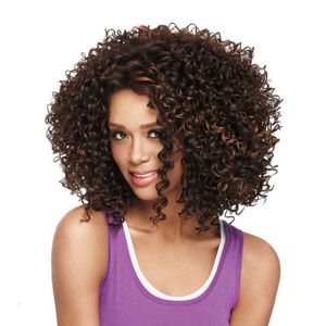 Wig Black Black Short Small Curly Womens Explosive Gold Full Head Set