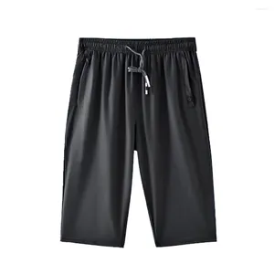 Men's Shorts Comfy Stylish Pants Cropped Beach Sports Black Training Bodybuilding Workout Casual Hiking Ice Silk L-3XL