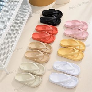 Designer slippers Soft platform flip-flops Women's clip-toe non-slip Cloud slippers Women's summer platform bathroom non-slip shoes