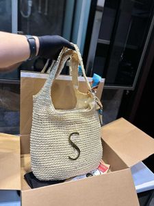 Designer Tote Women Maxi Handbag Raffias Hand-embroidered Straw High Quality Beach Large Capacity Totes Shopping Bag Shoulder handbag Bag 4875