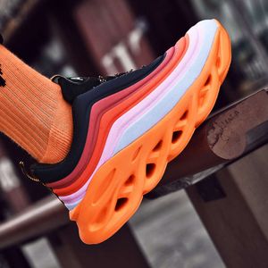 Orange Running Shoes Quality Code Running Mens Black New Style Schuhe weiße blaugrüne Sporttrainer Übergroße Sneaker