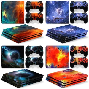 Adesivos design céu para ps4 pro console e adesivos de controladores para adesivo de pele ps4 pro para adesivo PS4 Pro