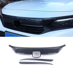 Per Honda Civic 2022 Gen11 Auto Auto Auto Auto Auto Adesivo Fronte Motore Fronte Coperchio Coperchio Copertura Chrome Decorazione esterno Styling49885555