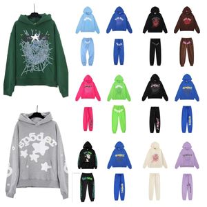 Hoodies الشاب البلطجية الرجال نساء Hoodie عالية الجودة الرغوة طباعة العنكبوت ويب للبلوزات الوردي الوردي y2k pullovers s-2xl designer tracksuit #a4