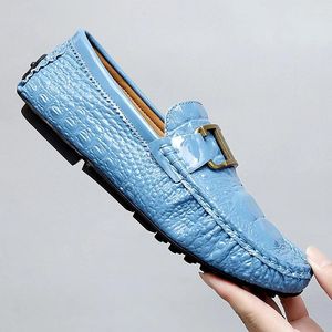 Casual Shoes Men luksusowe patentowe skórzane mokasyny Mocasines Hombre Męskie slip-ons BOAFER FOR Parent Kids Big Size 35-48