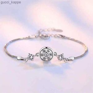 Corrente 925 Bracelete de prata esterlina Anjo White Amante Zircão Amazista Bracelete Mulher noivado Charm de jóias Presente de joias