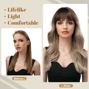 Estilo Hair Wig fibra feminina Full Set Long Whoto Chemical Wave Rose Curly Mesh Cabeça perucas