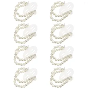 Fiori decorativi 8 pezzi Purli da sposa Corsagi per perle per braccialetti nuclei cinghiali elastico fiore fai -da -te versione coreana coreana