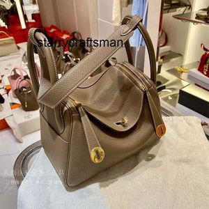 Designer Bag ldy L Bag Handgjorda Linndies Cowhide Mini Linndies Bag Clemence Lychee Pattern Doctor Bag For Women