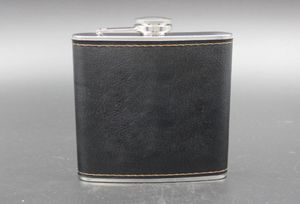 Hochwertiger Edelstahl 9 -Unzen Hüftflask Leder Whisky Weinflasche Retro Gravur Alkoholtasche Flagon mit Schachtelgeschenken PREFE8006236