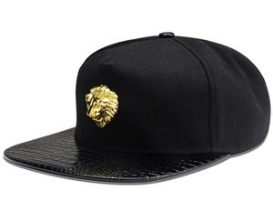 Mężczyźni Kobiety Nit Lion Głowa Czaszka Słońce Baseball Cap Summer Sport Sunshreen Hip Hop Punk Regulowane bawełniane płaskie czapki P53 2103317850936