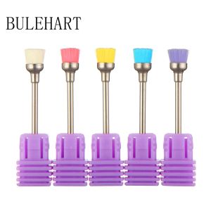 Bits 5 Pcs/Lot Manicure Cutters For Nail Dust Brush Bits Polish Remover Cleaning Tools Accessories