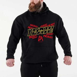 Erkek Hoodies Sweatshirts 2024 Erkekler Savaşan Hayranlar Ünlü Güreşçi La Knight Black Hoodie Street Leisure Sports Sakul T240425