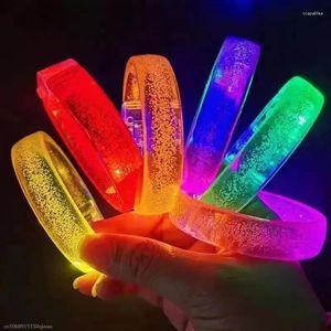 Party Decoration 1pcs Entertainment Cheering Props Night LED Battery Light-emitting Bracelet Running Luminous Bar