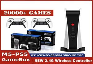M5PS5ビデオゲームコンソールノスタルジックホスト4Kレトロゲームボックス20000クラシックゲーム24G PS1CPSFCGBA CHILDRE2948078用ワイヤレスコントローラー