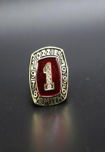 Hall of Fame Baseball 1978 1996 1 Ozzie Smith Smith Ship Ring com caixa de exibição de madeira Menir Men Fan Presente 20209527903