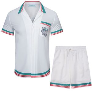 Mens Tracksuits Designer Suit Two Piece Set Fashion T Shirt Sports Sweatpants Set Summer Sportswears Outfits