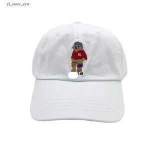 2024 Boll Caps Classic Polo Baseball Cap Blue and Green Stripe Sweater Bear Brodery Outdoor Hat New With Tag Ralphe Laurene 2254