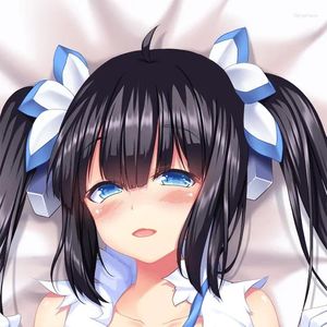 Travesseiro Hestia Dakimakura Cober Anime Danmachi Abraçando a fronha de corpo inteiro Otaku Decoração de cama de casa Presente