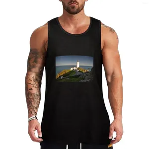 Tops cerebbe da uomo Inizia punta Lighthouse Top Sleeveless Gym Shirts Servi