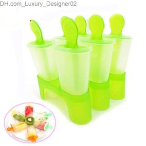 Narzędzia do lodów 6 baterii DIY zamrożone lody pleśń popsicle producent Lollipop pleśń Tray Narzędzia kuchenne Q240425